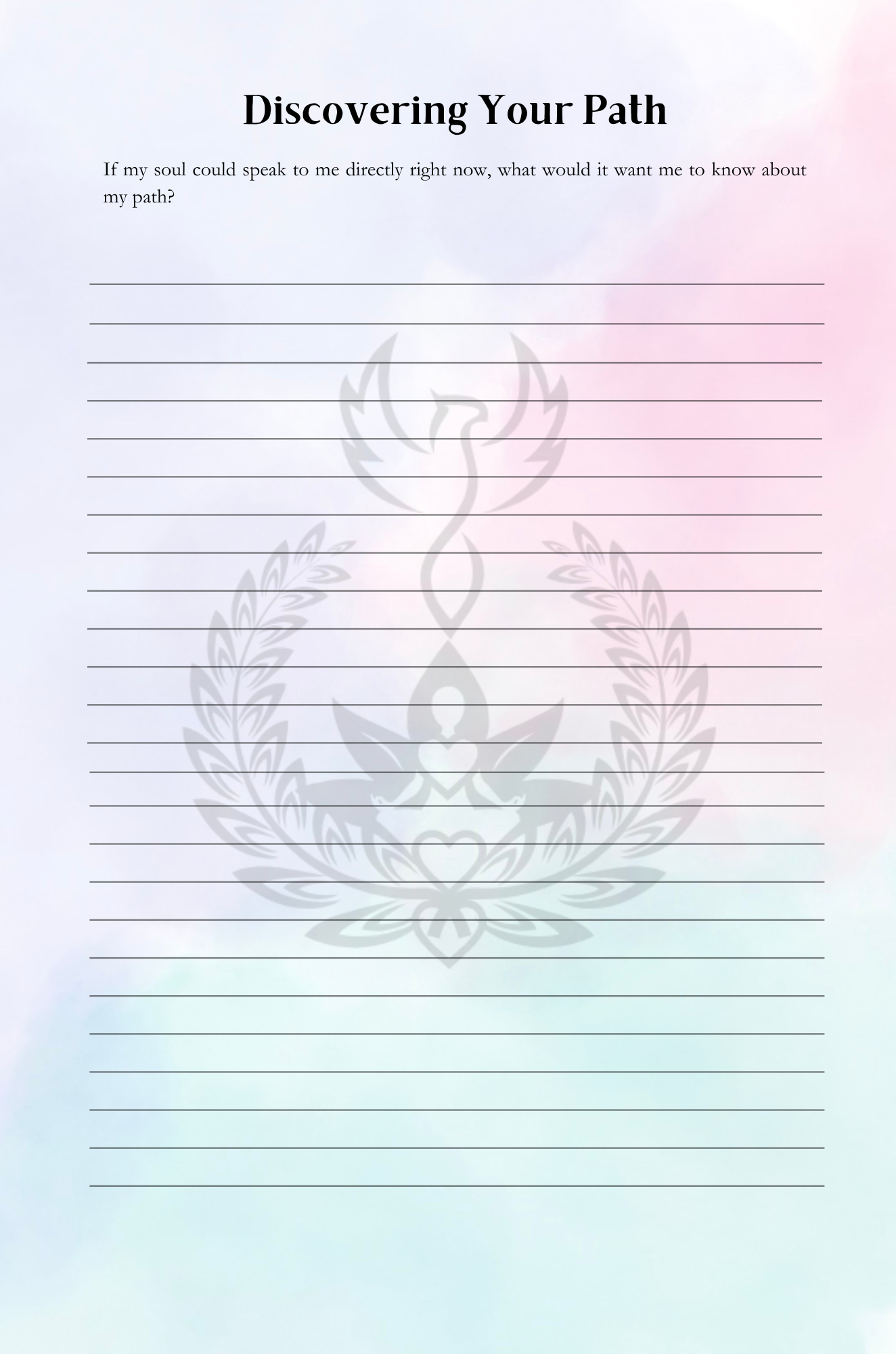 The Finding Your Soul's Purpose Digital Workbook Finding Your Soul’s Purpose Workbook