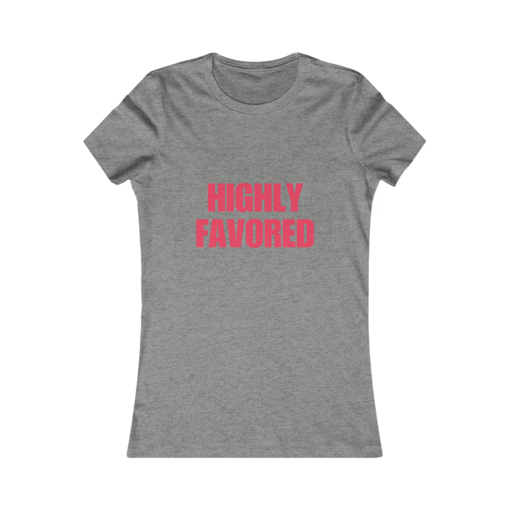 Highly Favored Bold Neon Pink Tee Highly Favored Bold Neon Pink Tee - Image 3