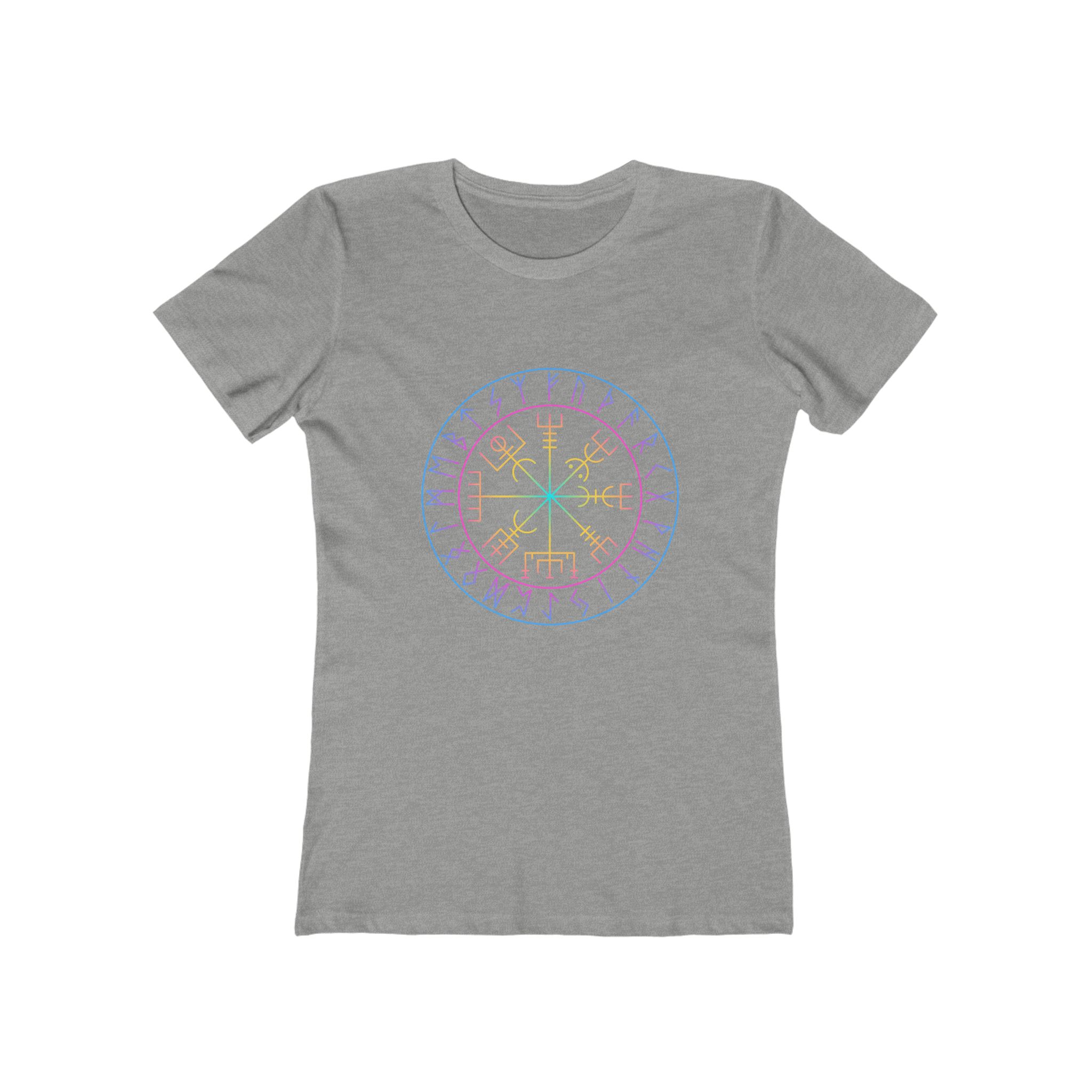 Viking Vegvisir Compass Rainbow Tee Viking Vegvisir Compass Rainbow Tee - Image 7