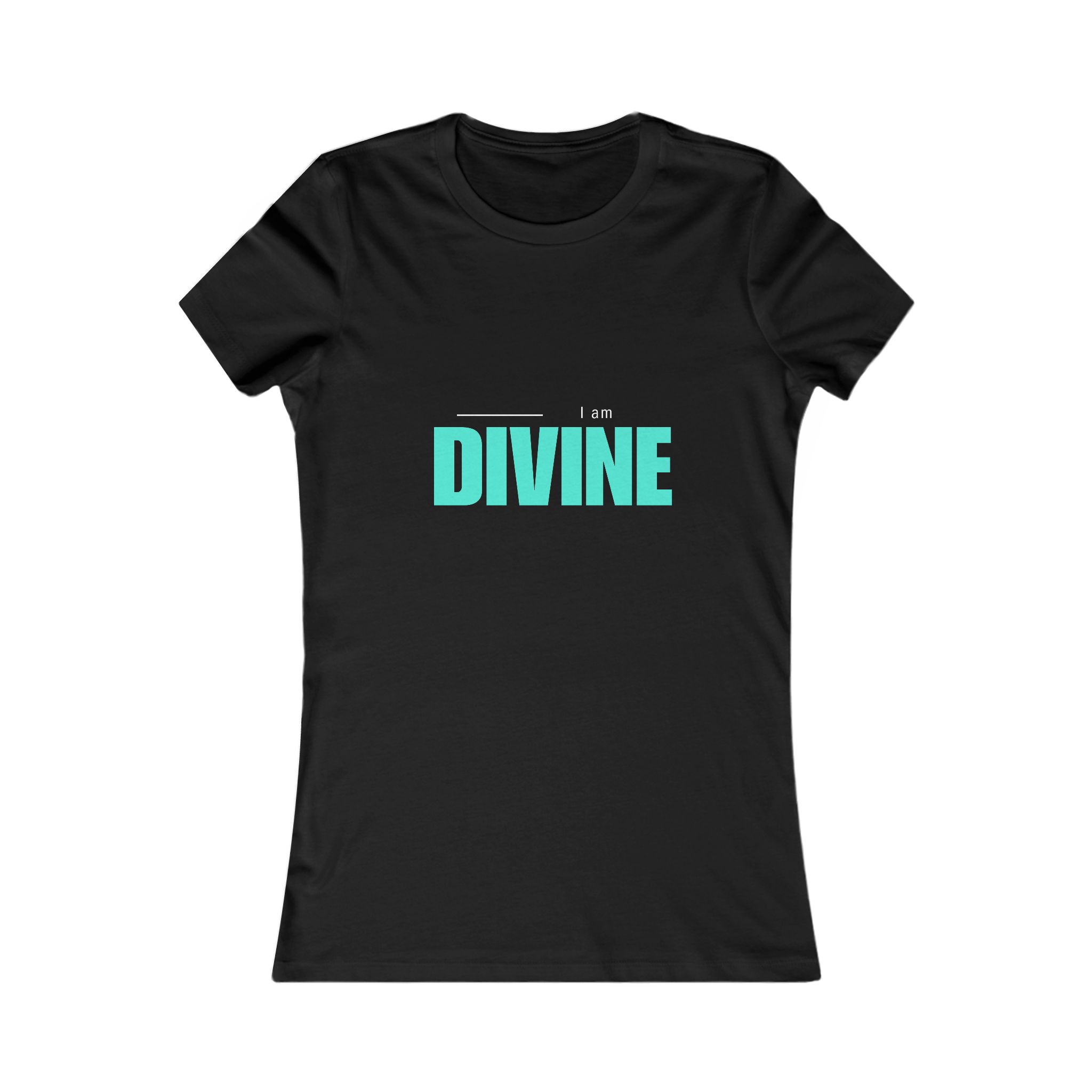 I am the Divine Neon Blue Tee I am the Divine Neon Blue Tee