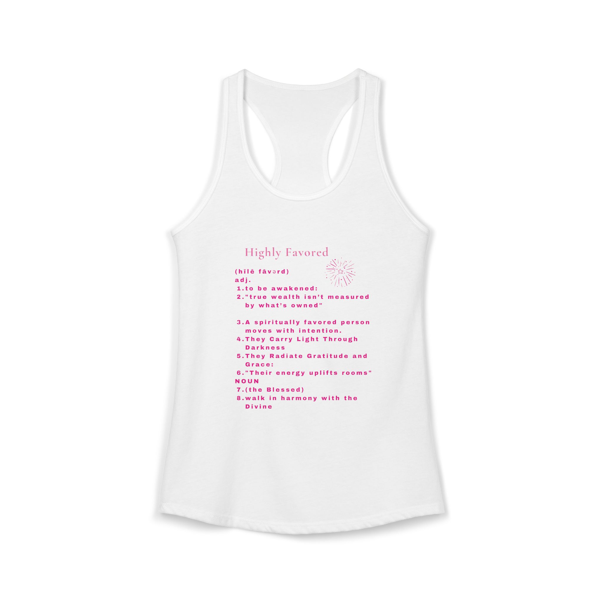 Highly Favored Pink Tank Highly Favored