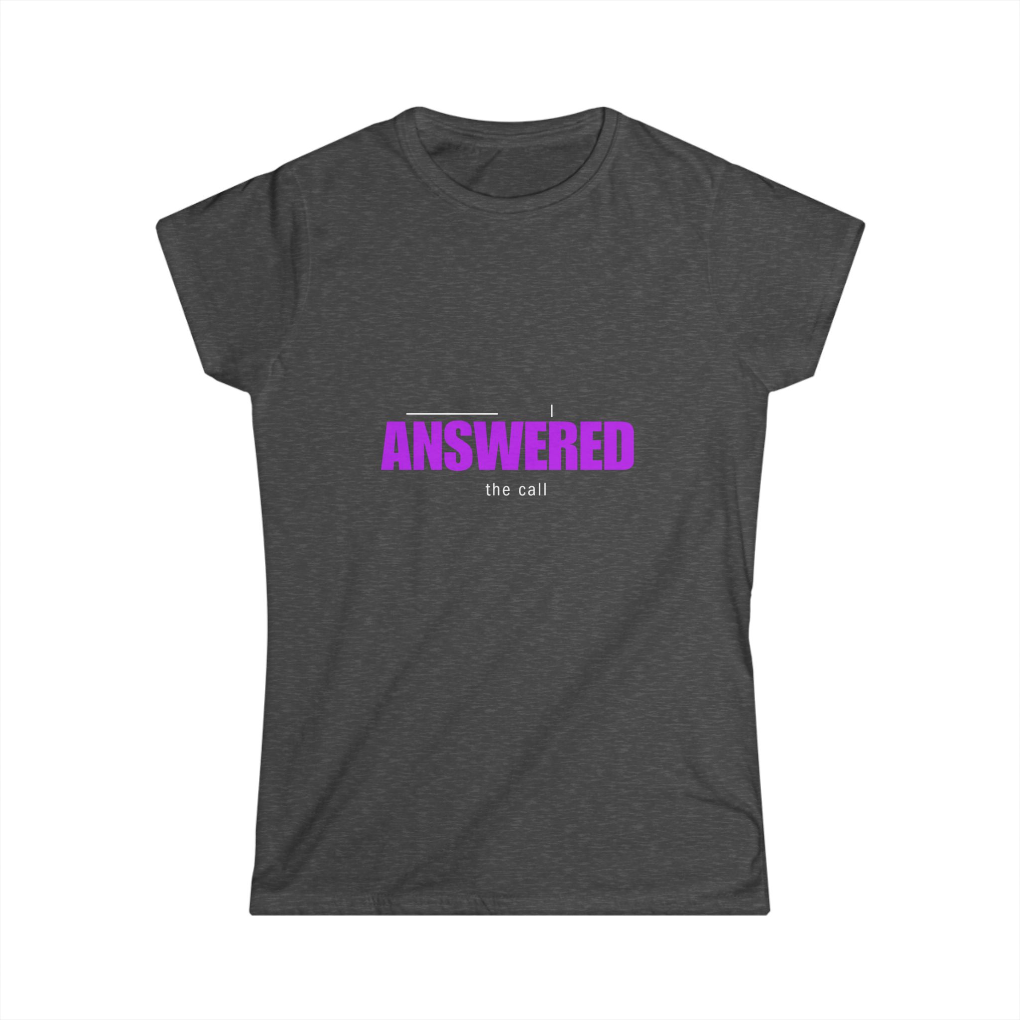 I Answered the Call Neon Purple Tee I Answered the Call Neon Purple Tee - Image 5