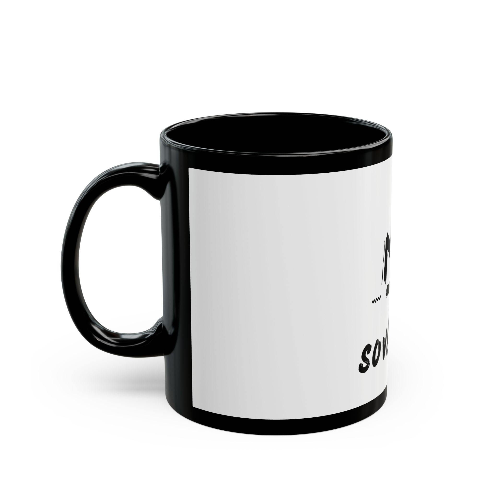 Be Sovereign Black Ceramic Mug Be Sovereign Black Ceramic Mug - Image 3
