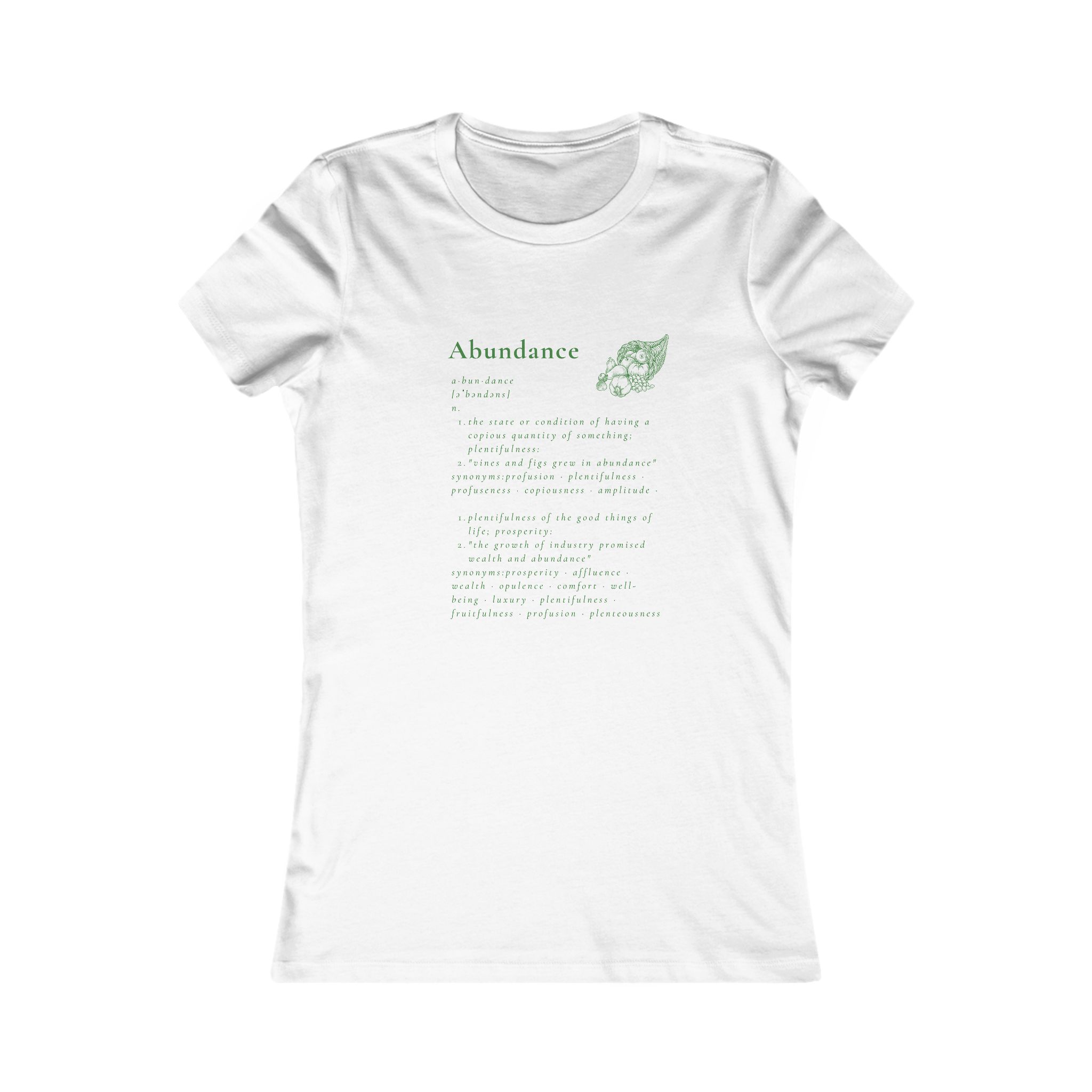 Full of Abundance Green Tee Full of Abundance Green Tee