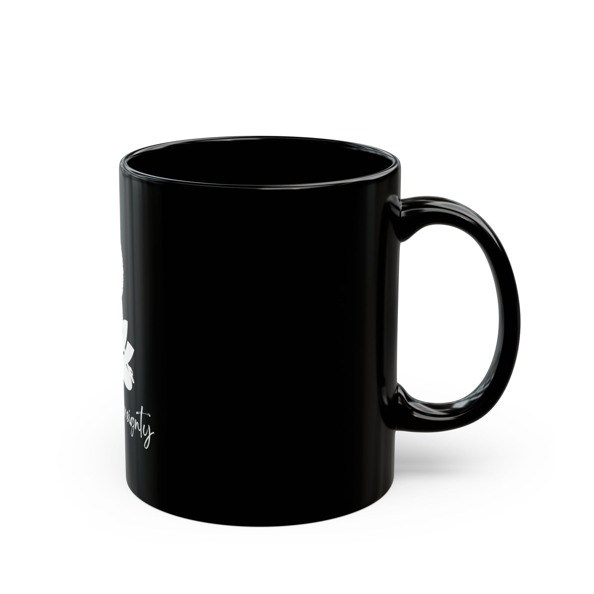 Goddess Meditate Black Ceramic Mug Goddess Meditate Black Ceramic Mug - Image 2