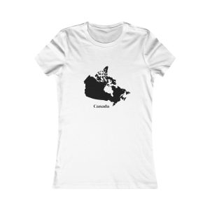 On the Map Canada Black Tee