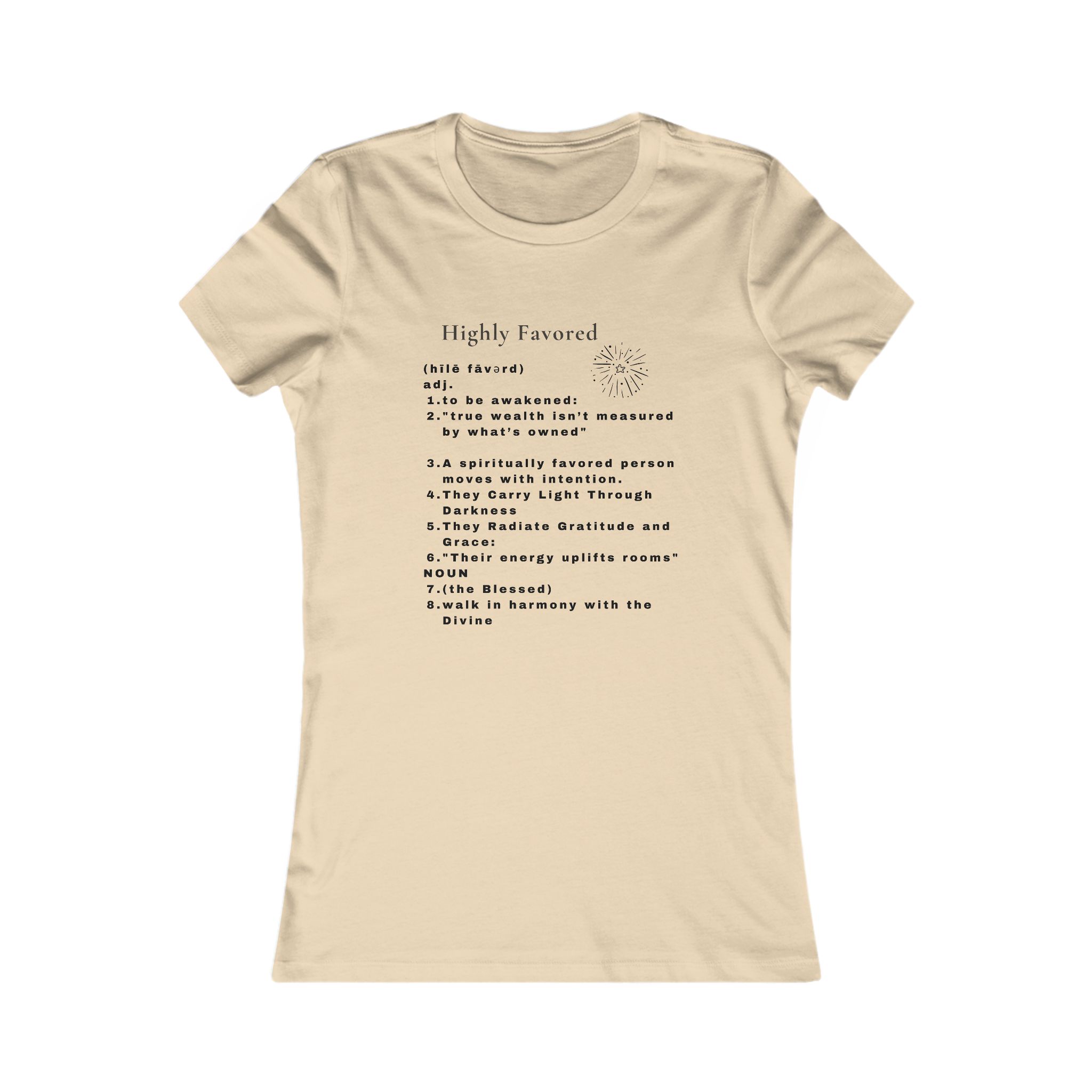 Highly Favored Black Tee Highly Favored Black Tee - Image 5