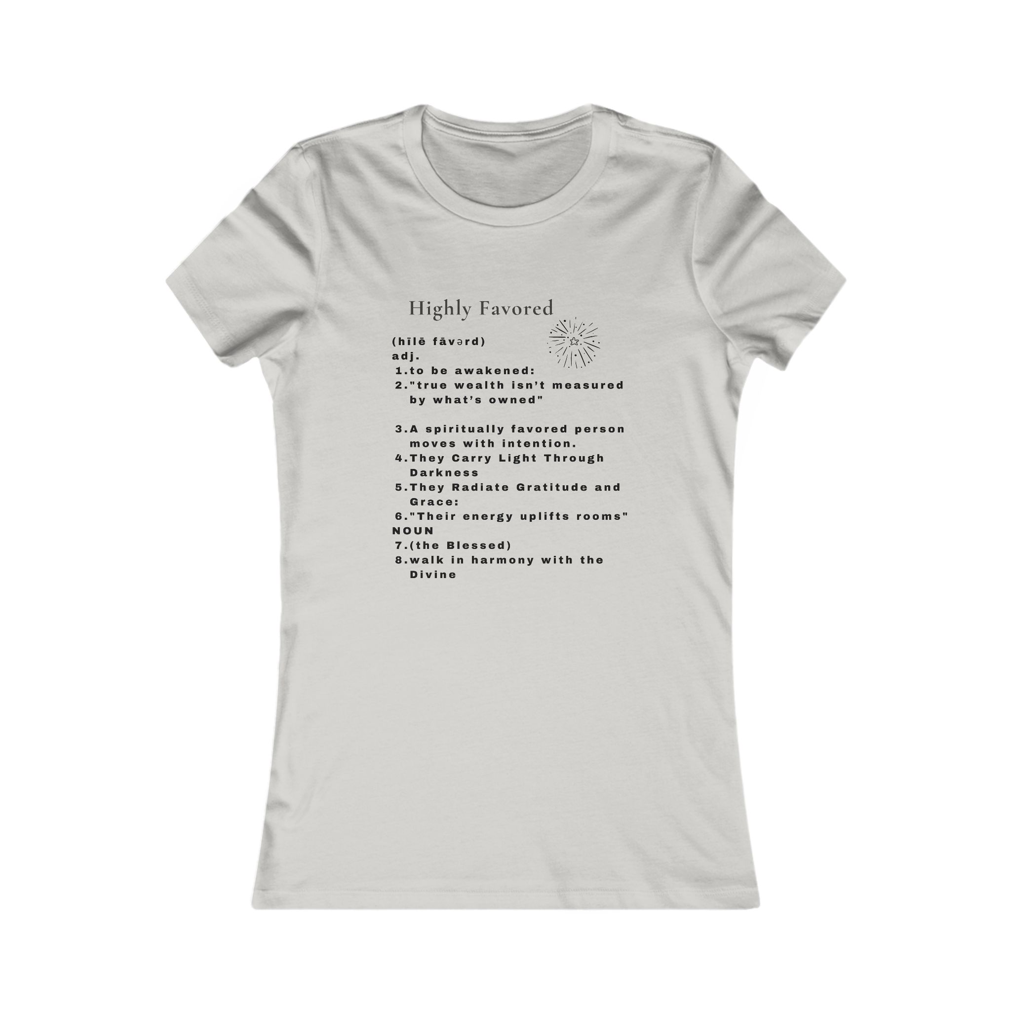 Highly Favored Black Tee Highly Favored Black Tee - Image 7