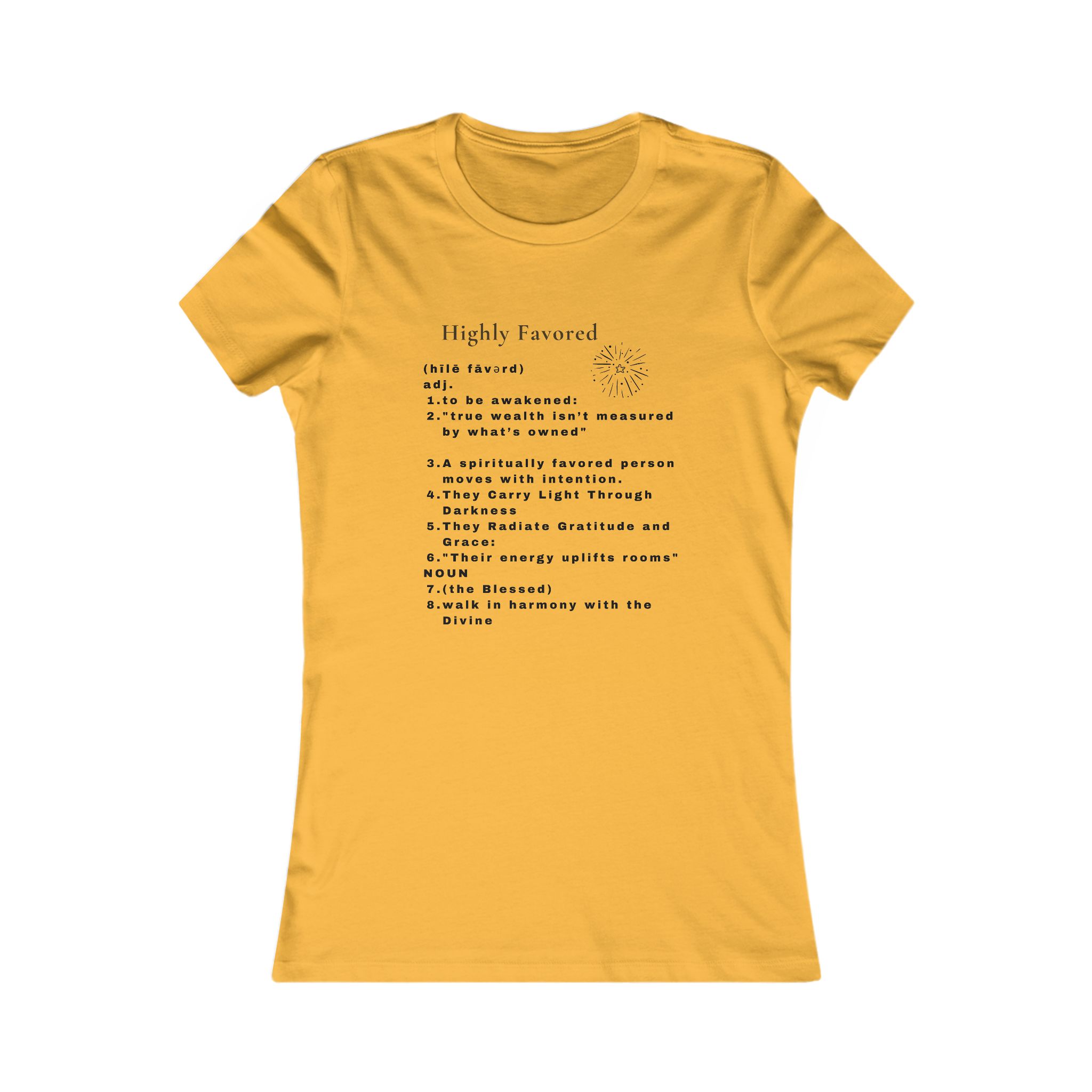 Highly Favored Black Tee Highly Favored Black Tee - Image 9