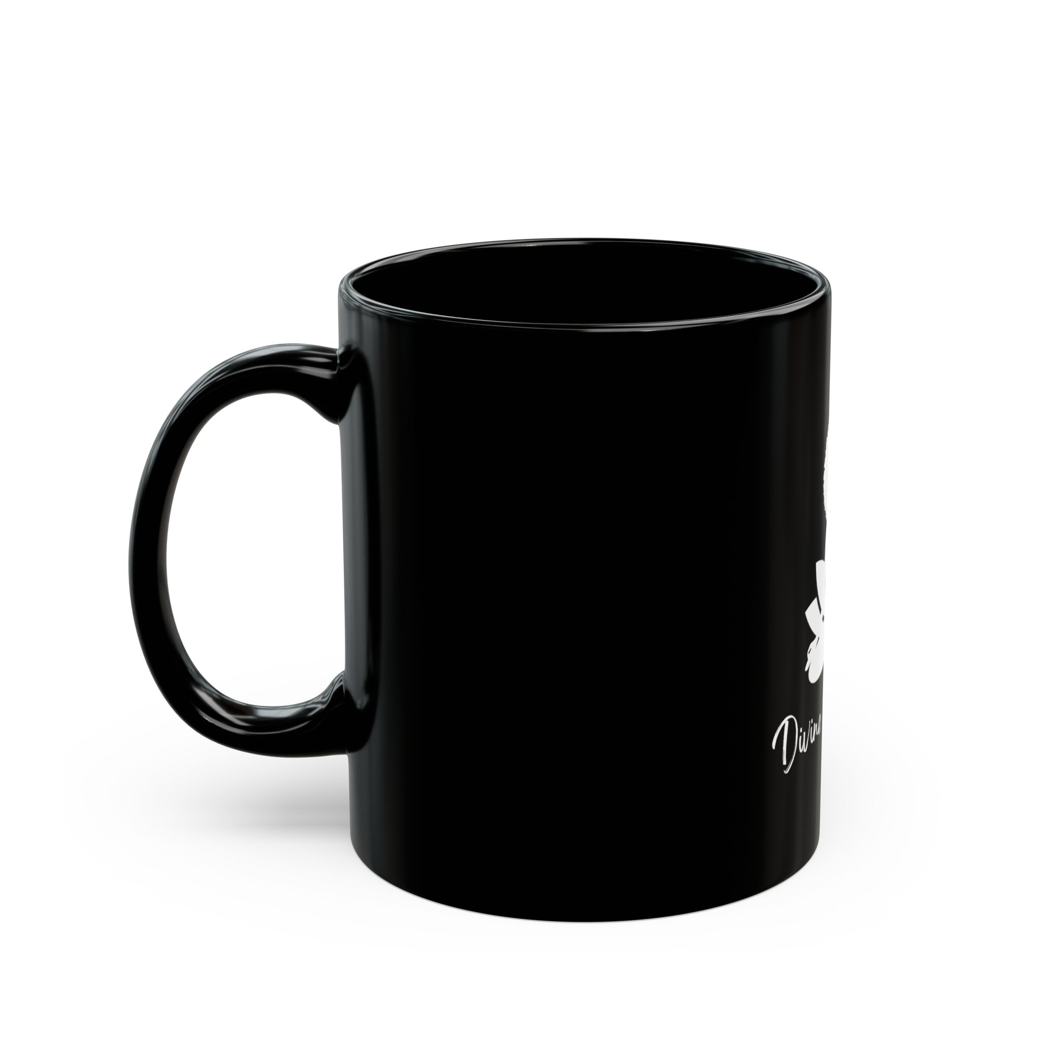 Goddess Meditate Black Ceramic Mug Goddess Meditate Black Ceramic Mug - Image 3