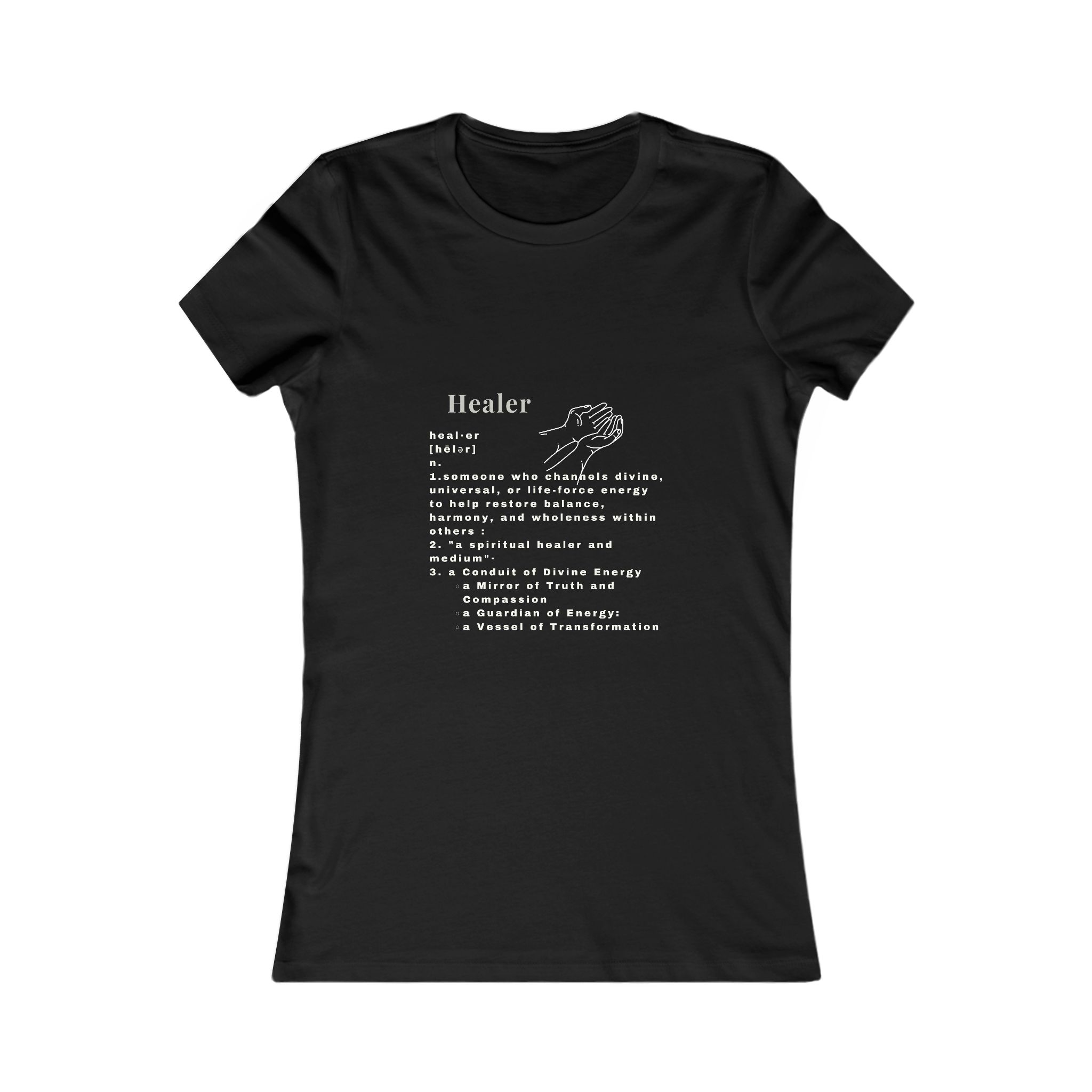 Definition of a Spiritual Healer White Tee Definition of a Spiritual Healer White Tee - Image 7