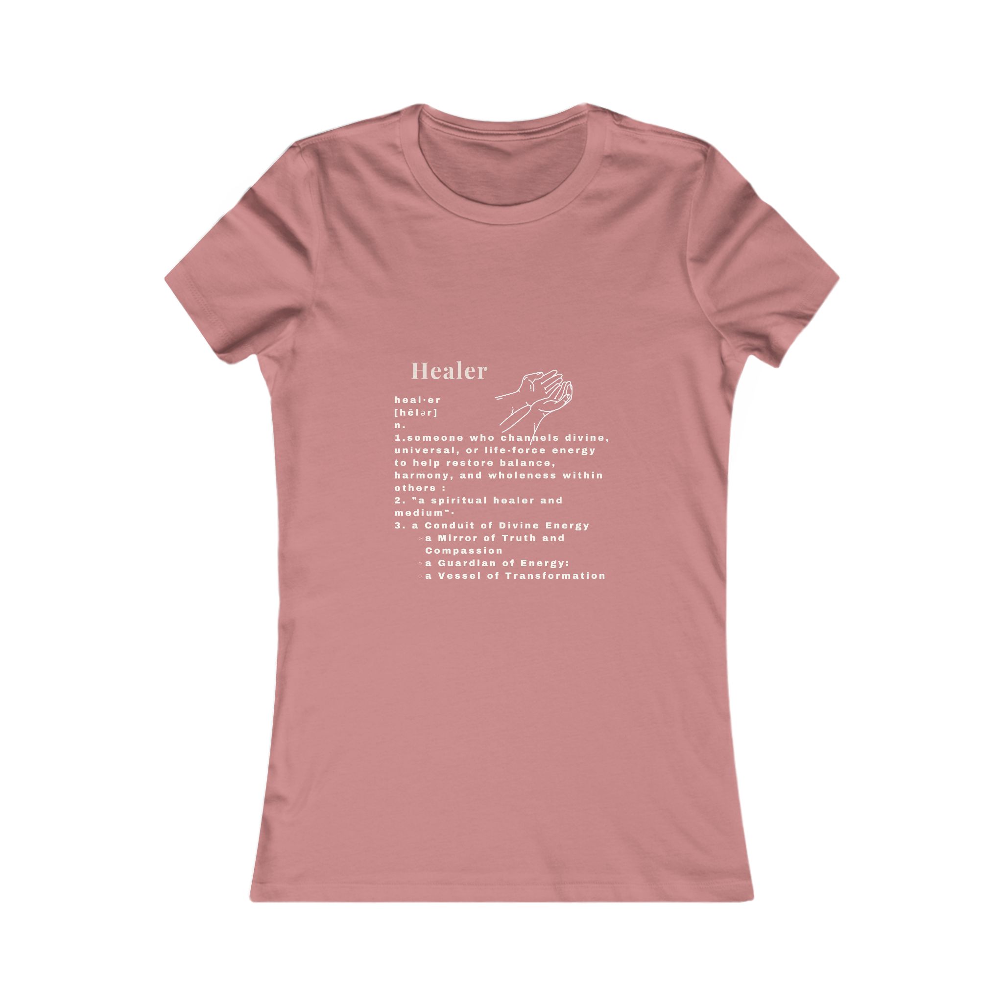Definition of a Spiritual Healer White Tee Definition of a Spiritual Healer White Tee