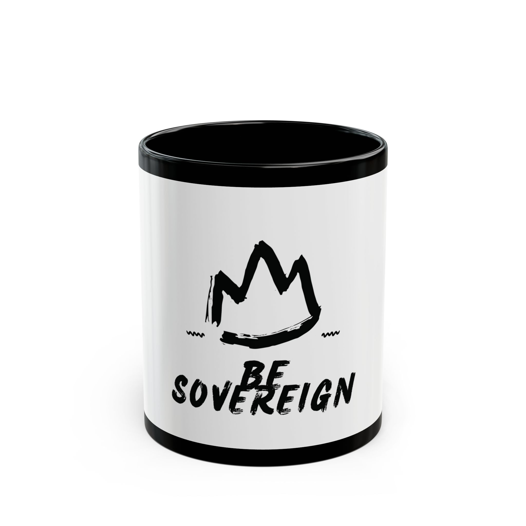 Be Sovereign Black Ceramic Mug Be Sovereign Black Ceramic Mug