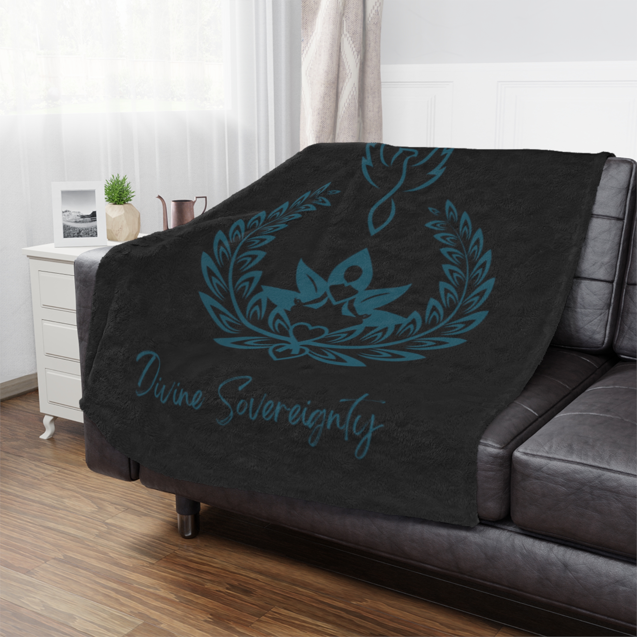 Divine Sovereignty Blue Minky Blanket Divine Sovereignty Blue Minky Blanket - Image 4