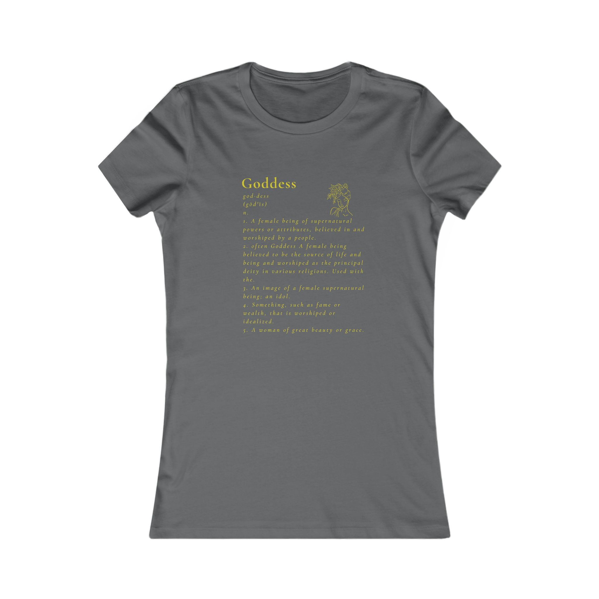 Definition of a Goddess Yellow Tee Definition of a Goddess Yellow Tee - Image 5