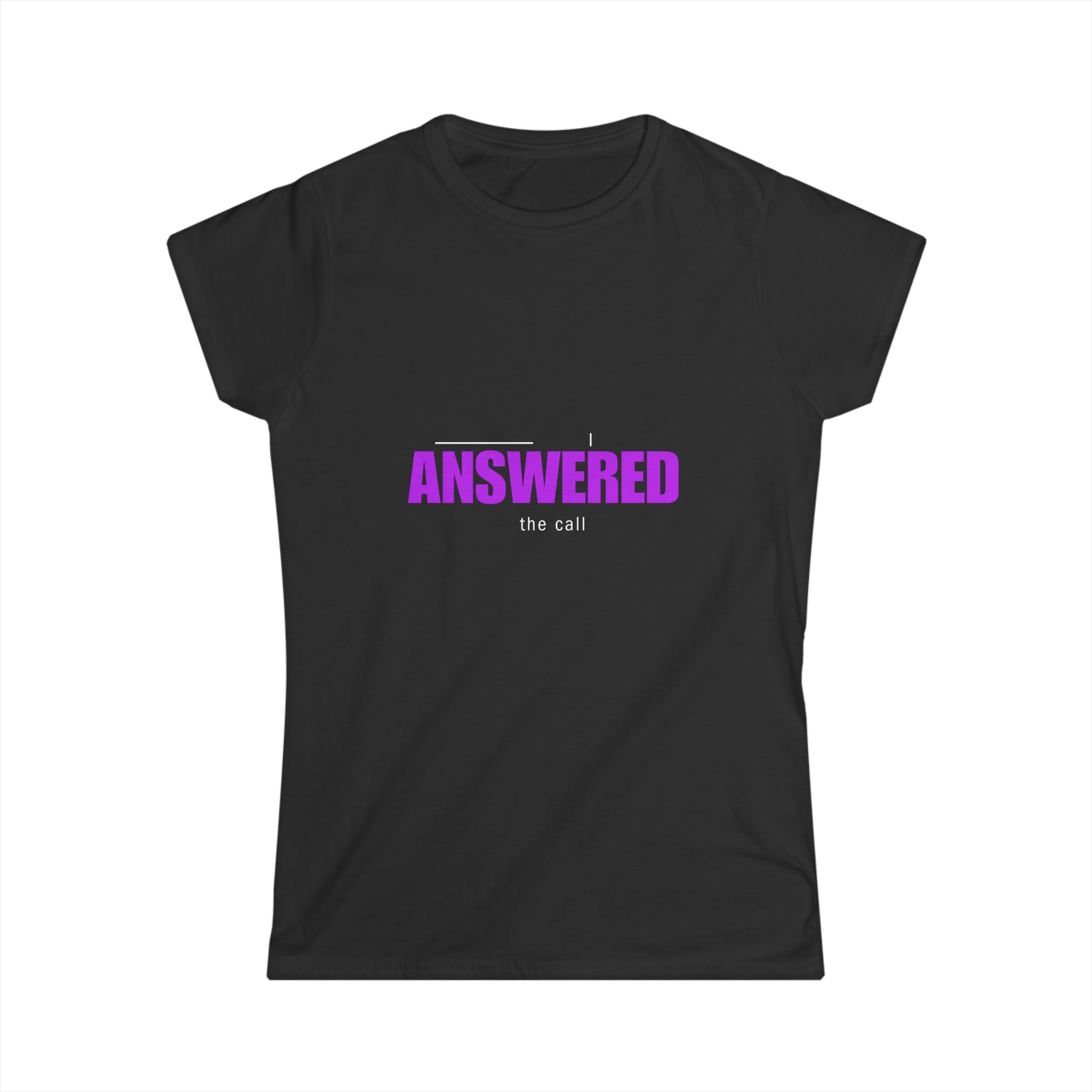 I Answered the Call Neon Purple Tee the Call