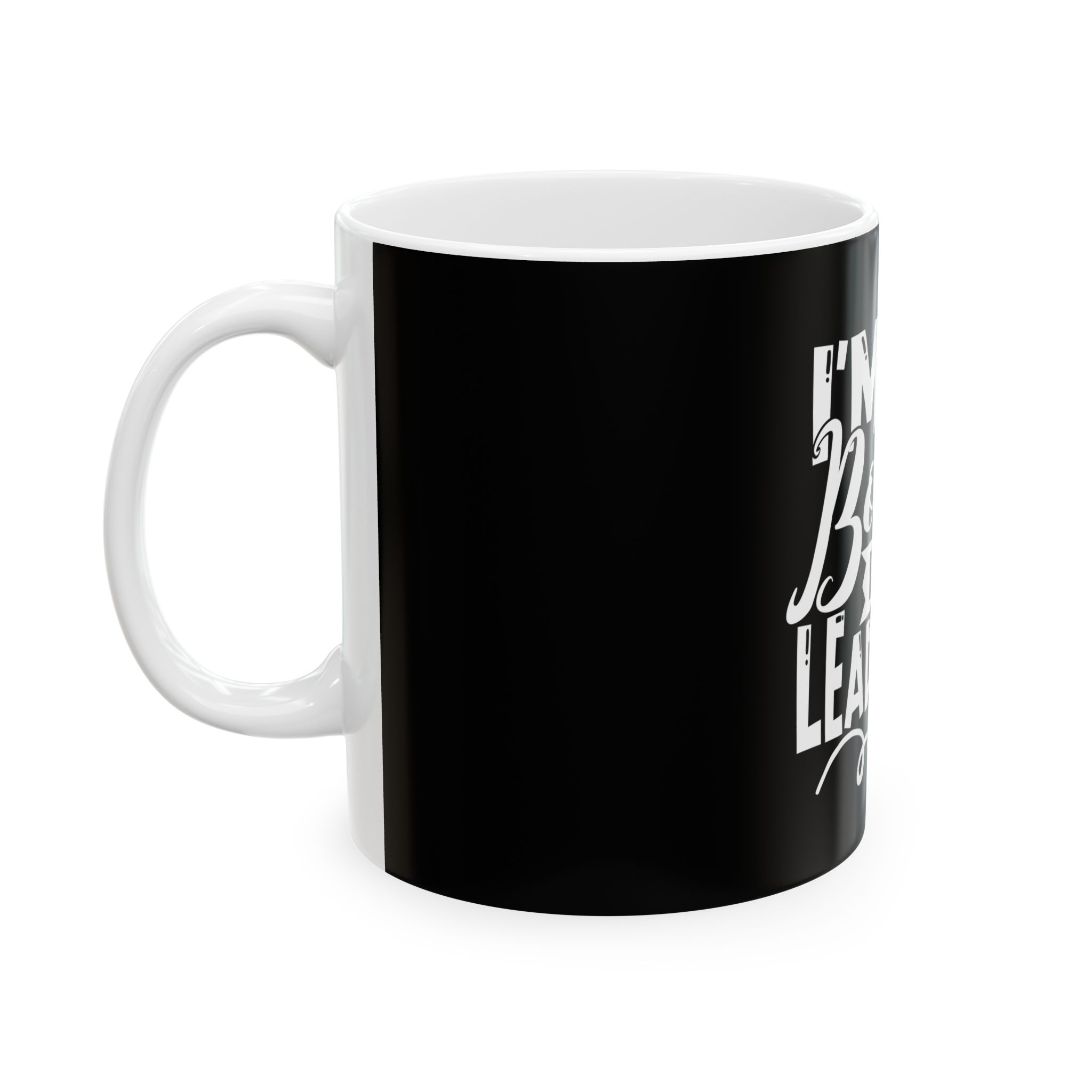 Leadership Black & White Mug Leadership Black & White Mug - Image 3