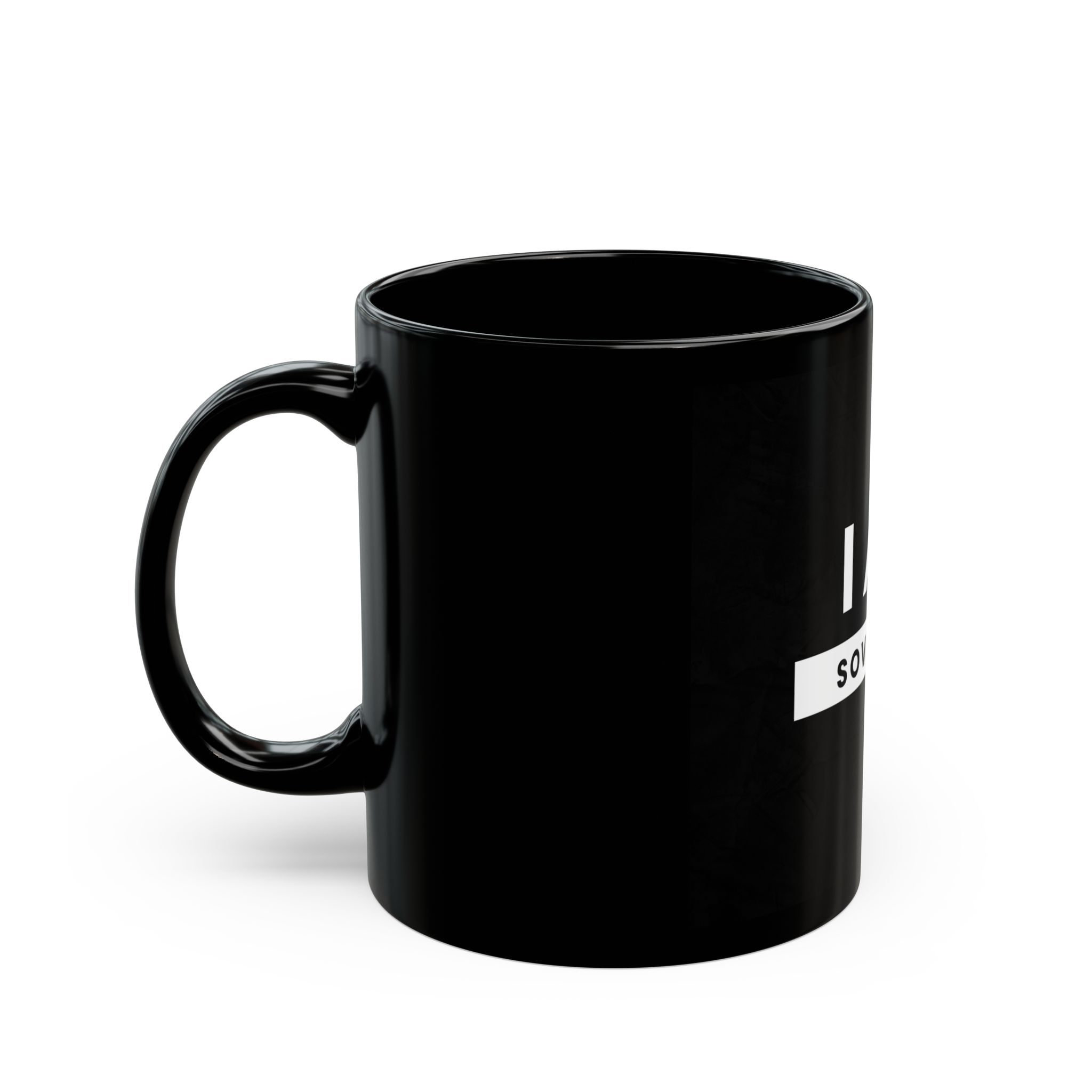 I am Sovereign Black Ceramic Mug (11oz) I am Sovereign Black Ceramic Mug (11oz) - Image 3