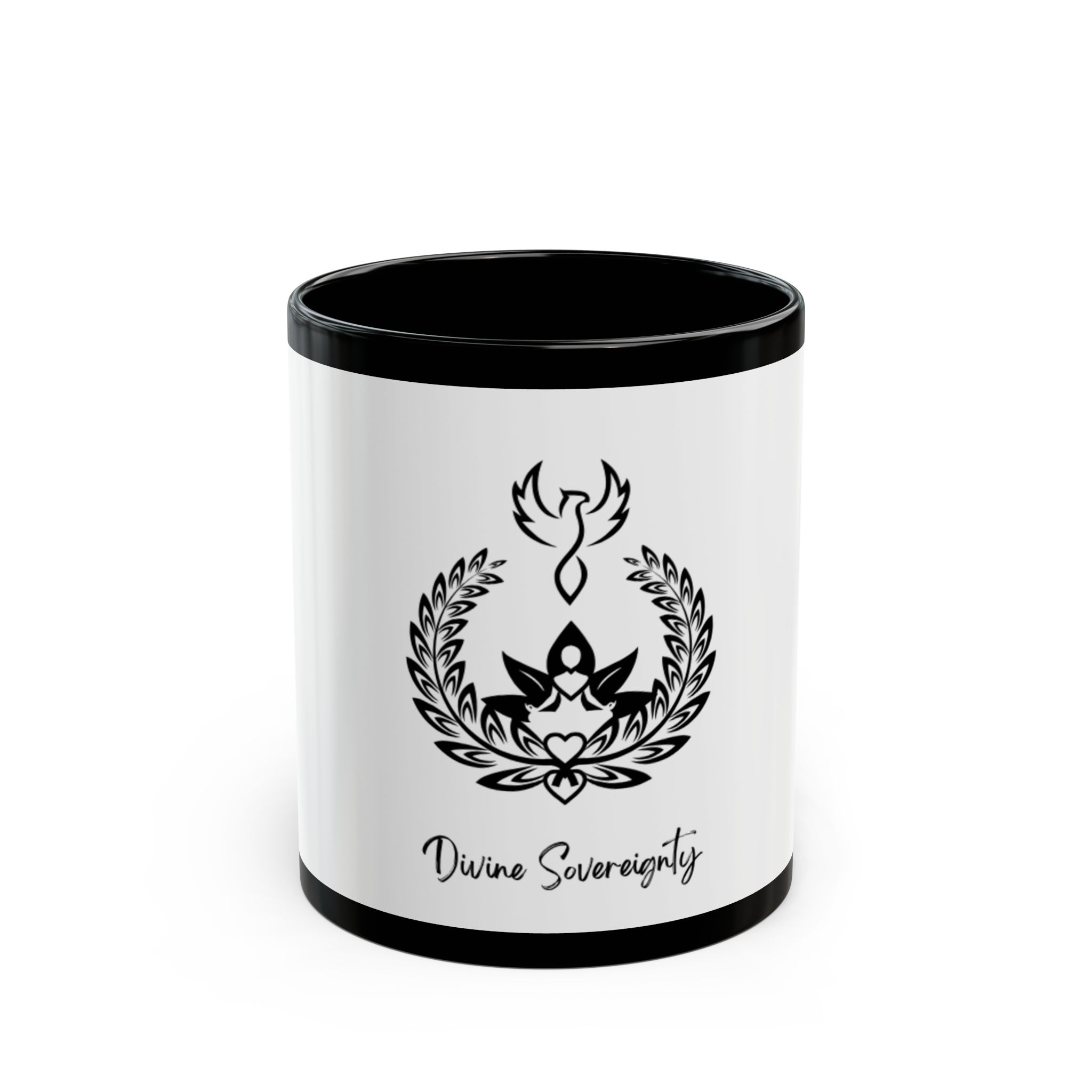 Divine Sovereignty Blk/White Black Mug Divine Sovereignty Blk/White Black Mug