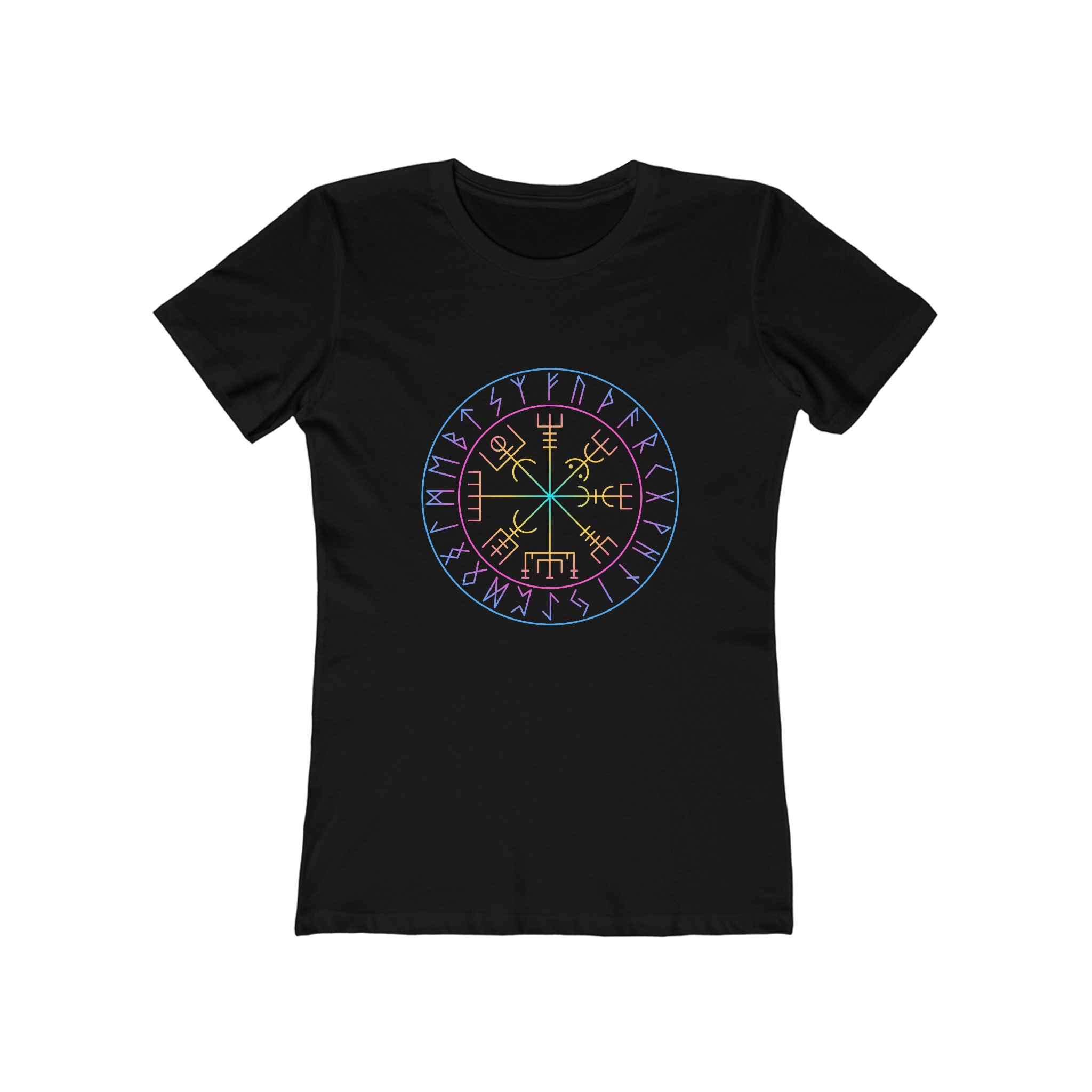 Viking Vegvisir Compass Rainbow Tee Viking Vegvisir Compass Rainbow Tee - Image 3