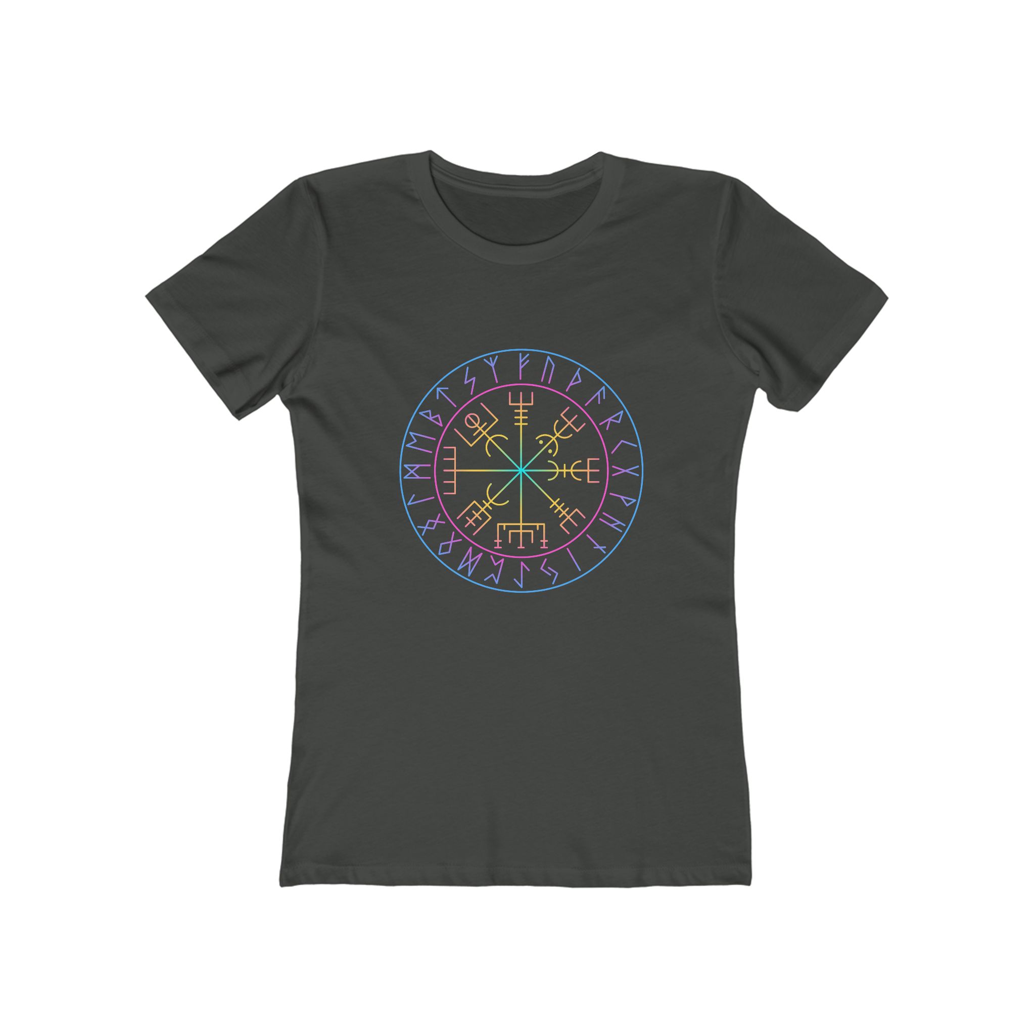Viking Vegvisir Compass Rainbow Tee Viking Vegvisir Compass Rainbow Tee - Image 9