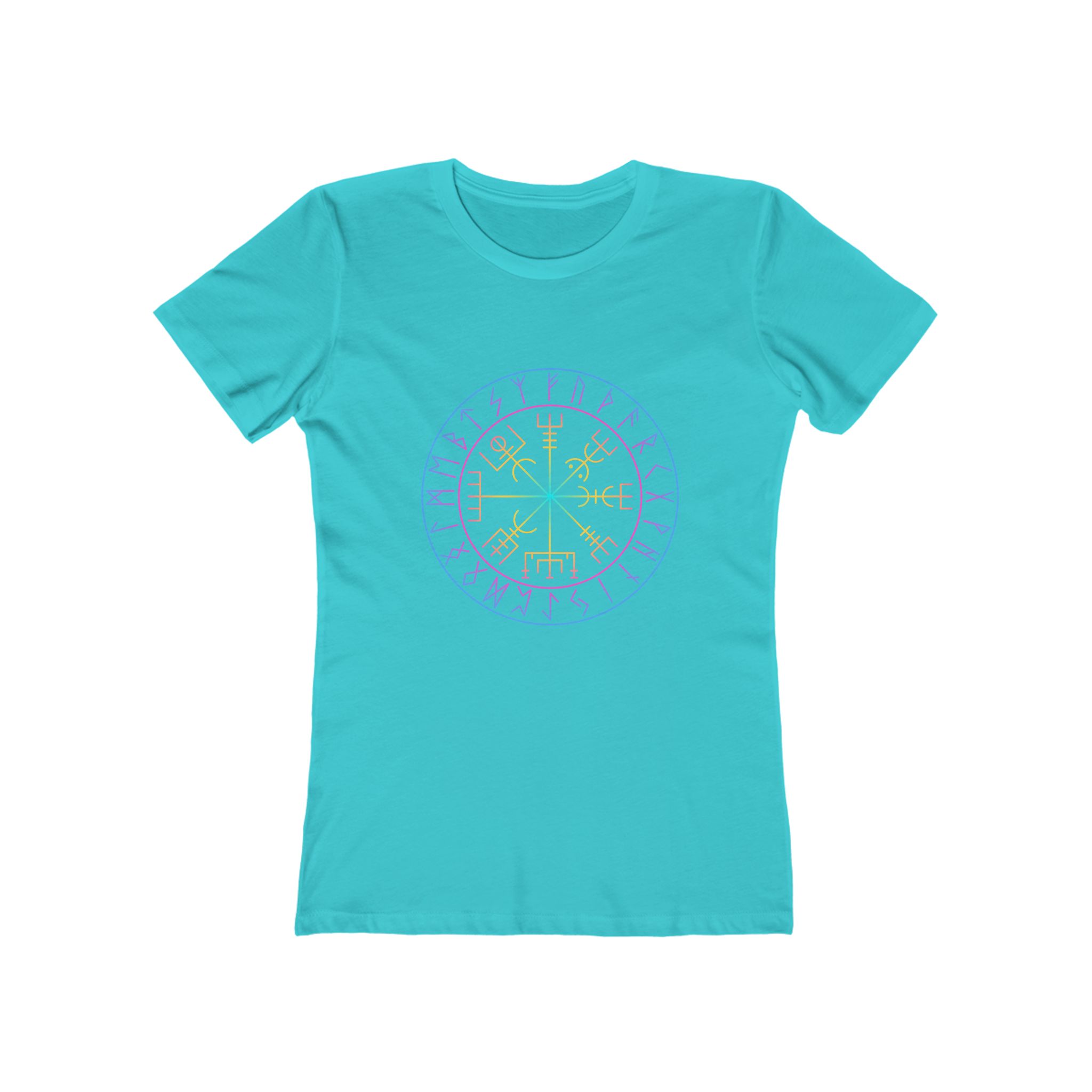 Viking Vegvisir Compass Rainbow Tee Viking Vegvisir Compass Rainbow Tee - Image 11