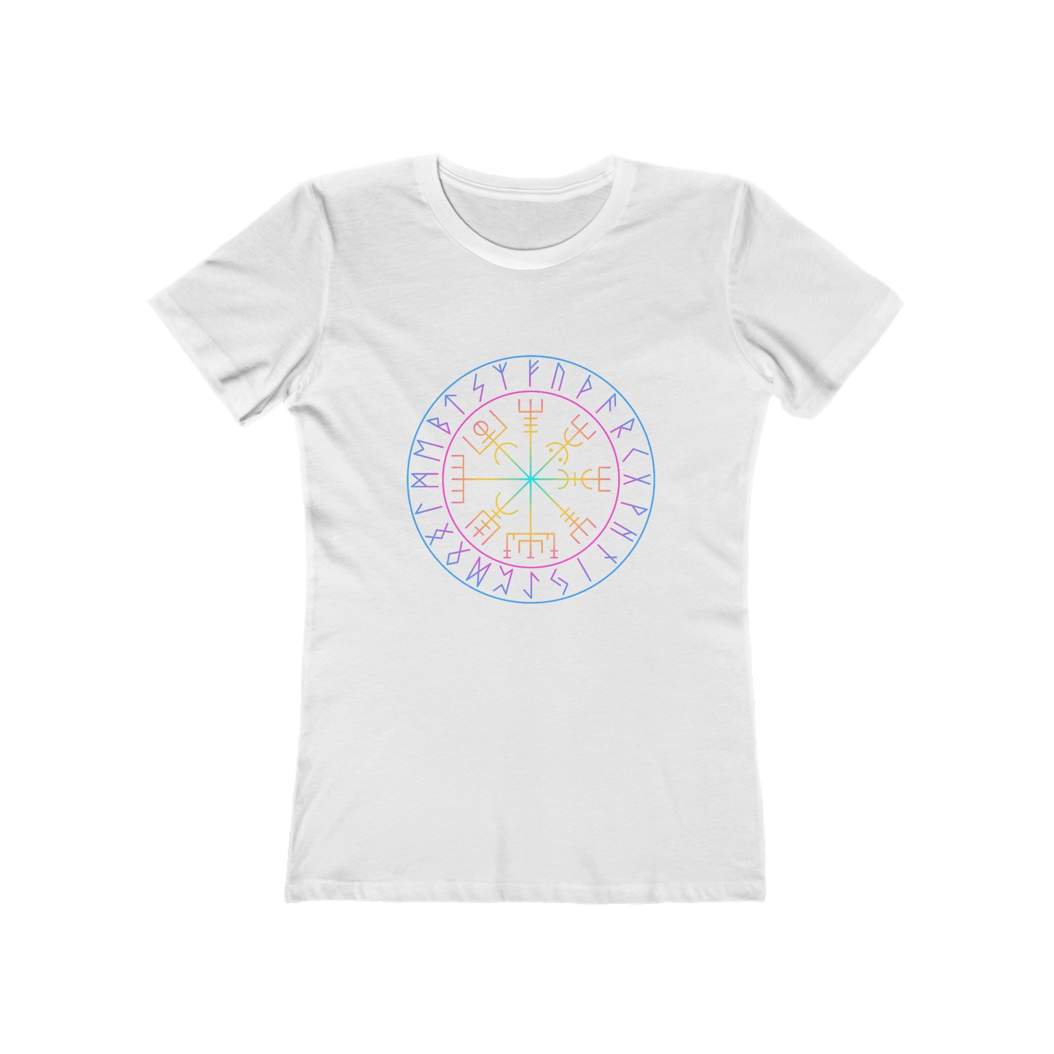 Viking Vegvisir Compass Rainbow Tee Viking Vegvisir Compass Rainbow Tee